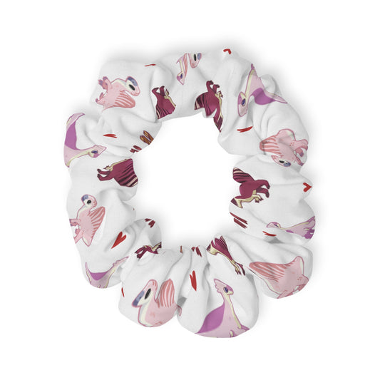 Heart Dinos - Scrunchie