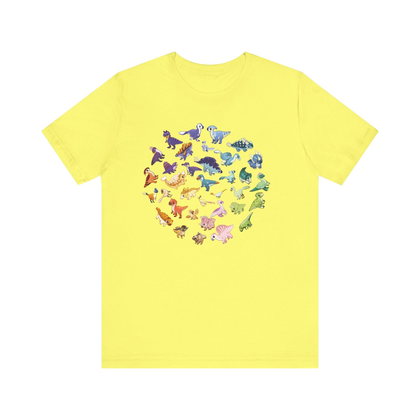 Rainbow of Dinos - Unisex Jersey Short Sleeve T-Shirt