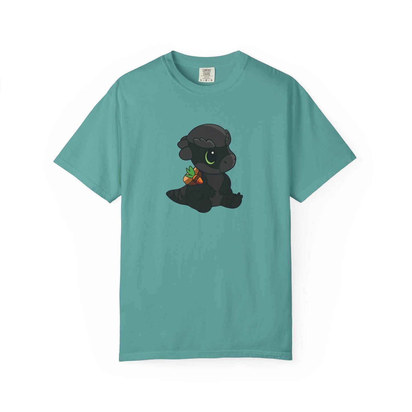 Limited Edition Bonk the Melanistic Pachycephalosaurus Plushie Art - T-Shirt