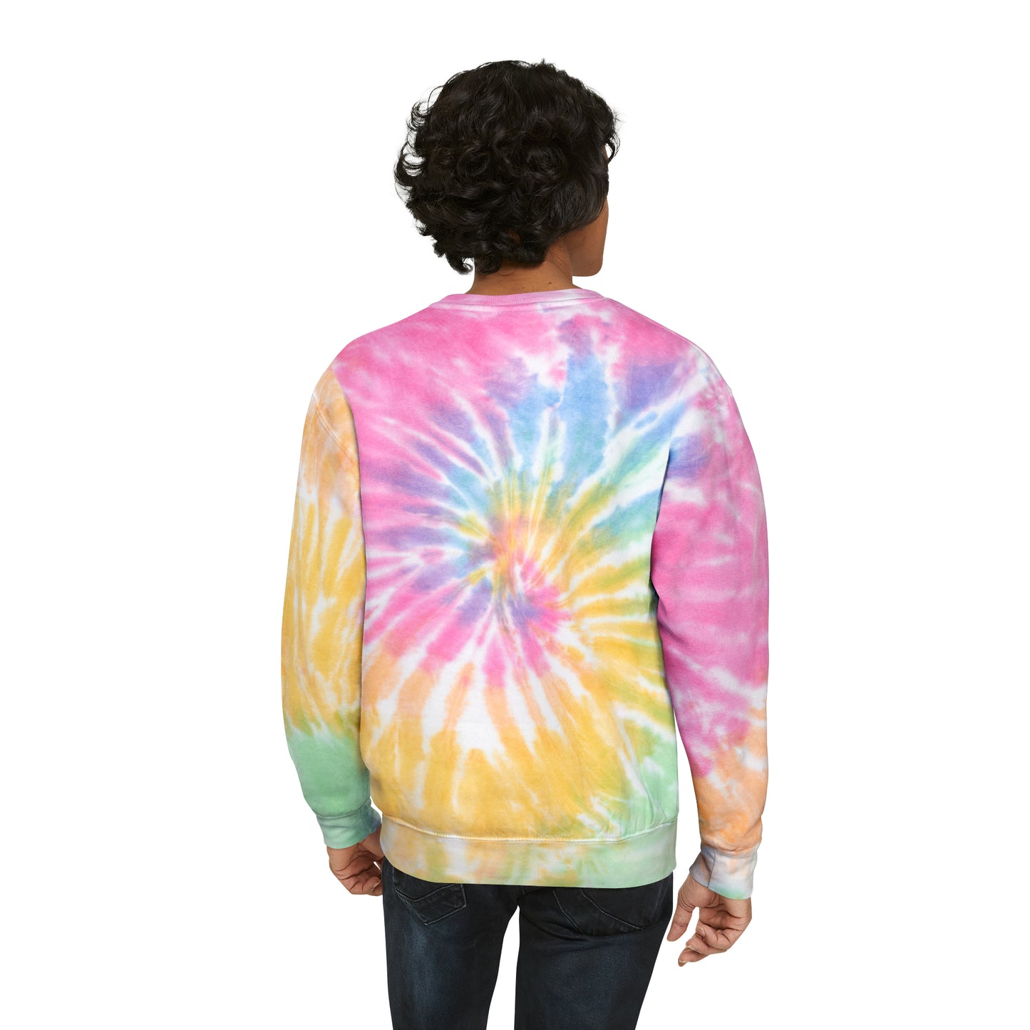 Vanilla Coffee Tyrannosaurus Rex - Unisex Tie-Dye Sweatshirt