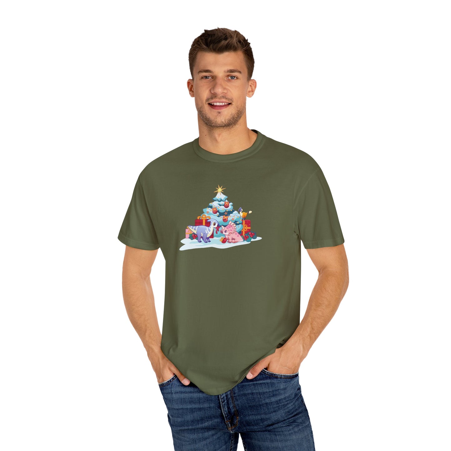 Holiday Dino Tree Decorating T-Shirt