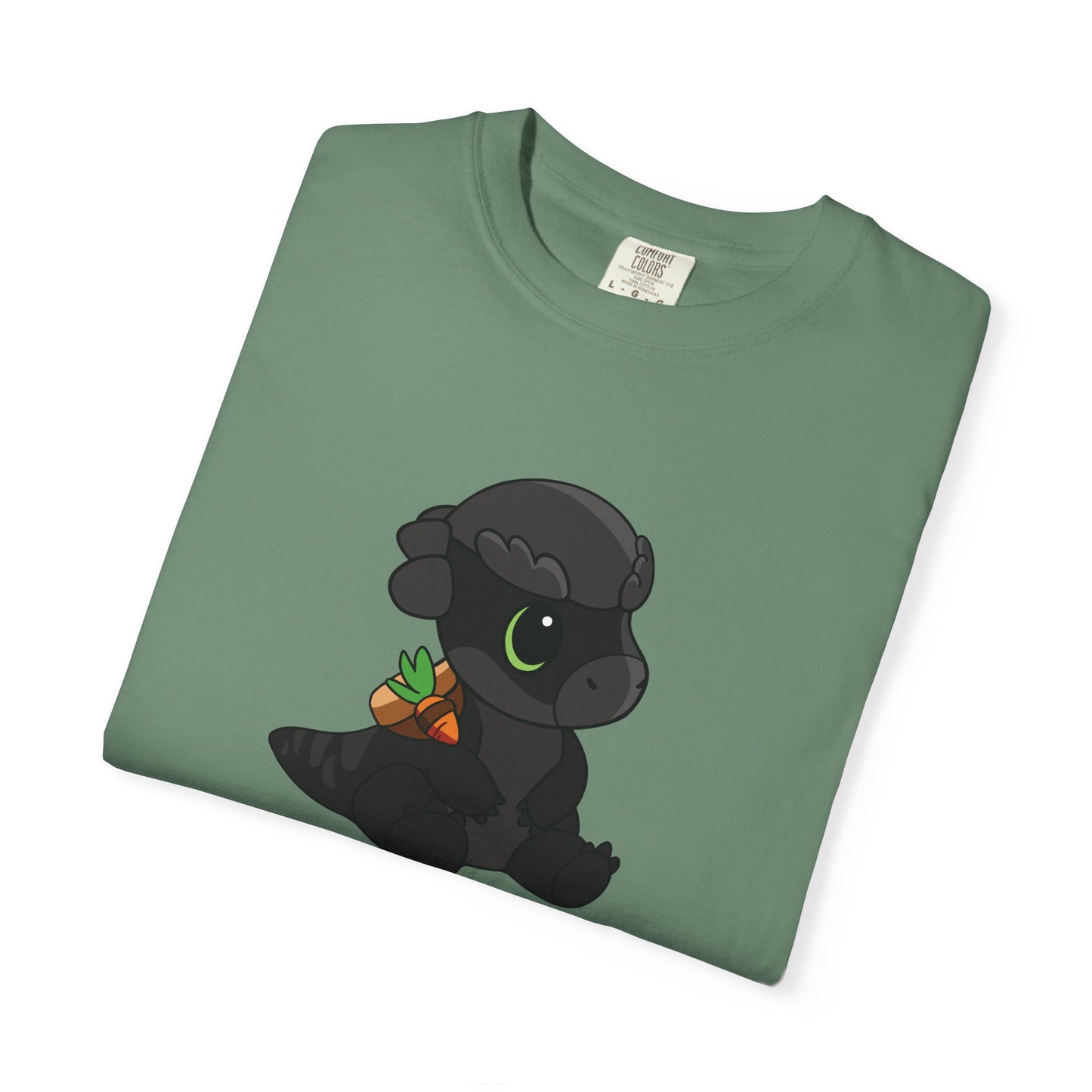 Limited Edition Bonk the Melanistic Pachycephalosaurus Plushie Art - T-Shirt