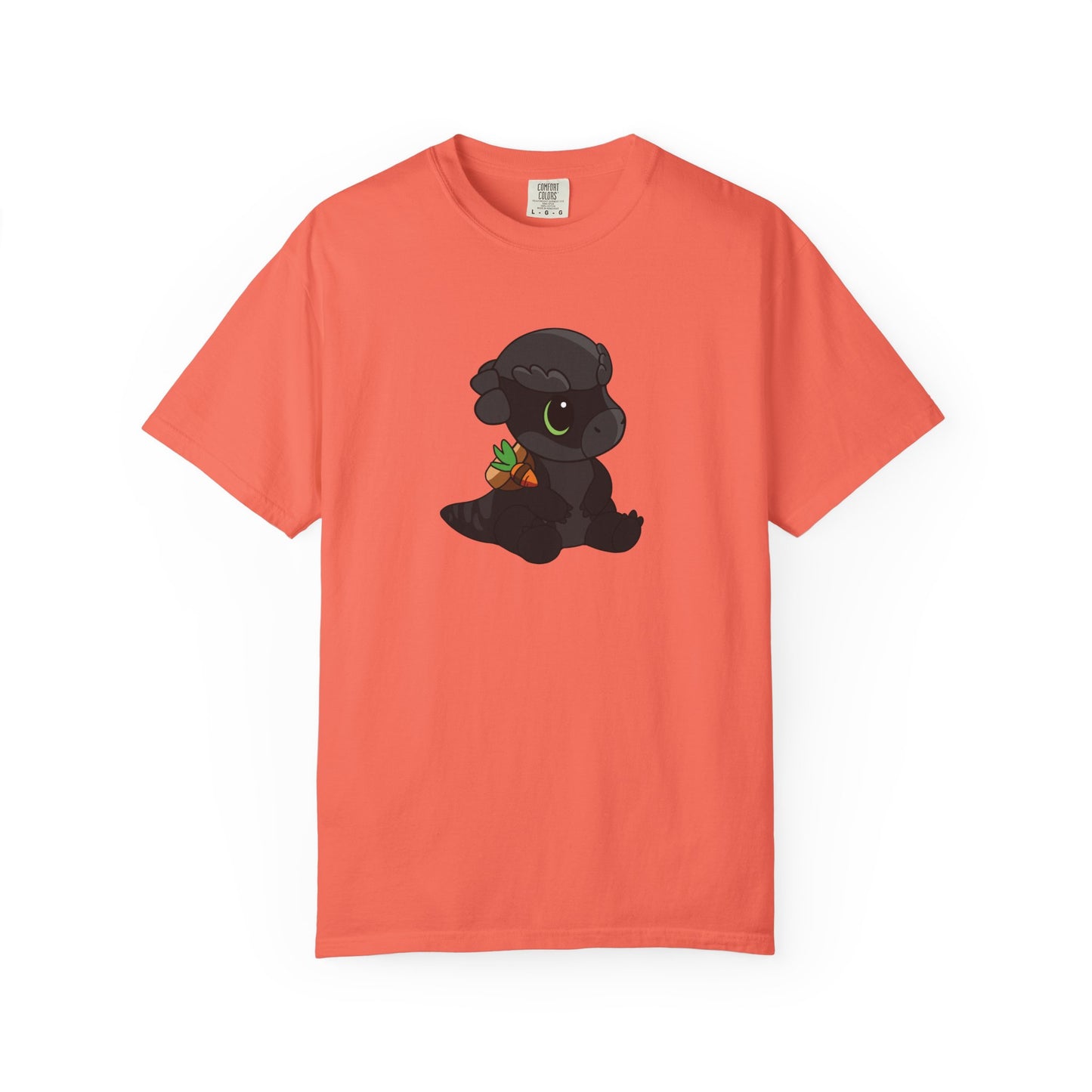 Limited Edition Bonk the Melanistic Pachycephalosaurus Plushie Art - T-Shirt