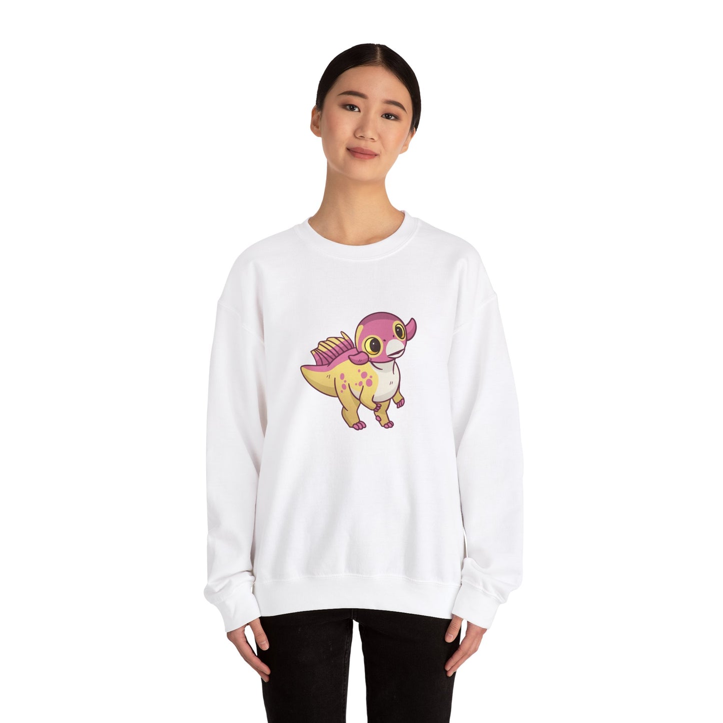 Peach Psittacosaurus - Unisex Heavy Blend™ Crewneck Sweatshirt