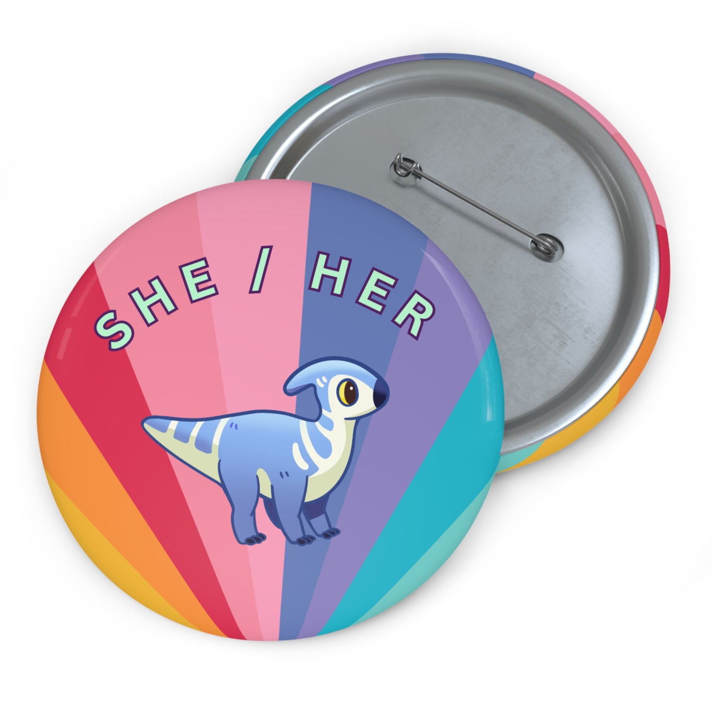 She/Her Lucky Pronoun - Pin Badge