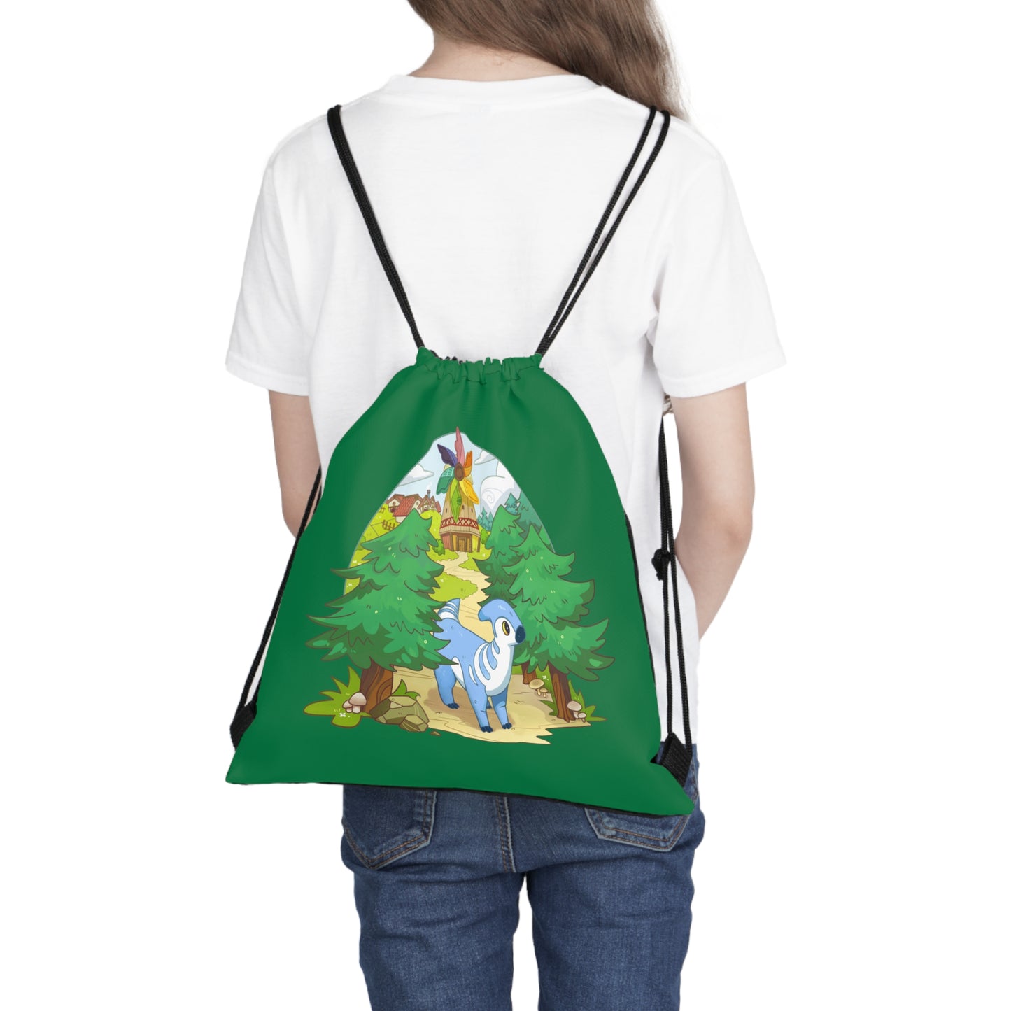 Walk by the Windmill - Drawstring Bag