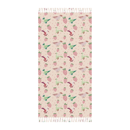 Strawberry Dinos - Boho Beach Cloth