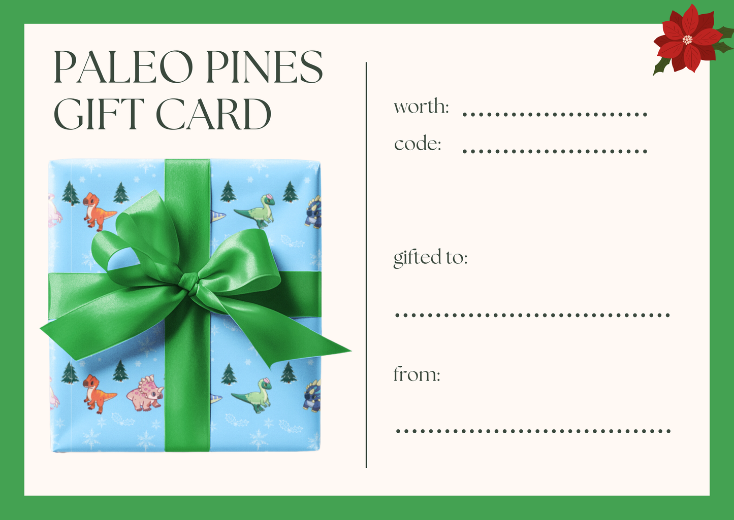 Paleo Pines Merchandise Gift Card